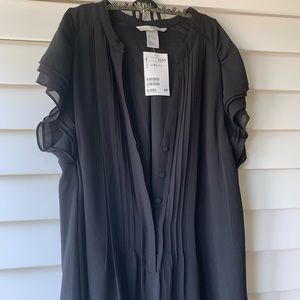 NWT Flowy Black Dress